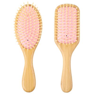 China New Portable Bamboo Hair Massage Brush Airbag Customized Home Cleaning Comb for sale