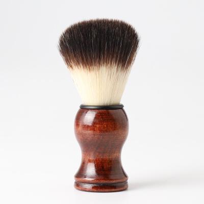 China Amazon 2019 Wholesale Hot Selling Portable Wooden Handle Shaving Beard Brush for sale