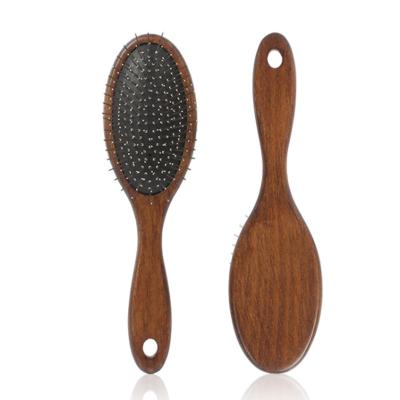 China Dog Viable Solid Wood Curved Handle Comb Pet Hair Grooming Tool Comb Pet Cleaning Brush for sale