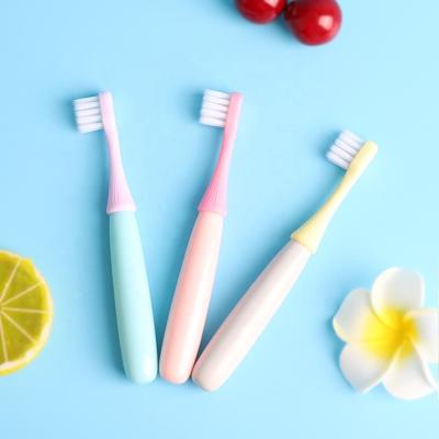 China Ultra Soft Korean Cute Design Style Baby Toothbrush 3pcs/pack for sale