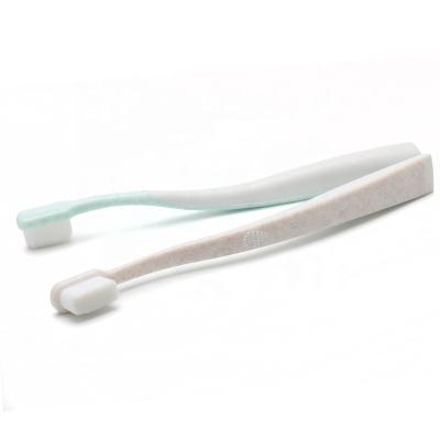 China 2019 Factory Wholesale Price Adult Toothbrush Kids Toothbrush Handle Wavy Super Soft Fiber Wavy Biodegradable Super Soft Fiber And Kids Oral Care for sale