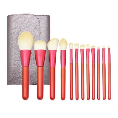 China Angular Blush Foundation 12pcs Powder Blush Makeup Cosmetic Customized Luxury Set Brush for sale