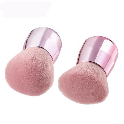 China Angular Blush New Design Private Label Super Soft Simple Pink Powder Make Brush for sale