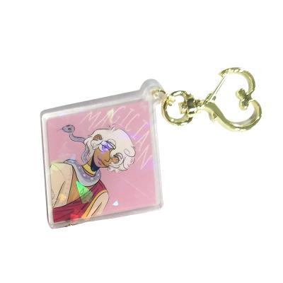 China Promotional Gift/Decoration Gift/Souvenirs Make Your Own Custom Double Blank Printed Acrylic Key Chain Double Side Acrylic Key Chain for sale