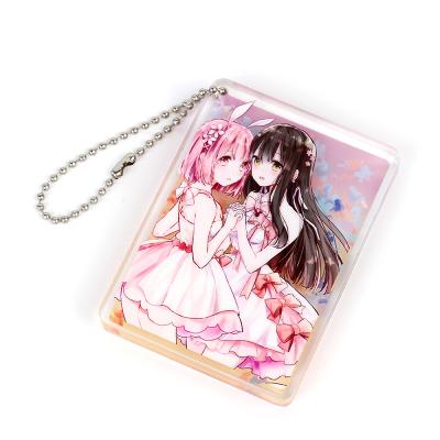 China Anime Transparent Offset Printing Promotion Gift Thick Acrylic Pendant for sale