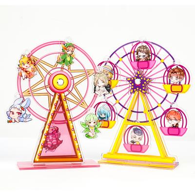 China Eco-Frendly Wholesale Creative Customized Free Design Other Acrylic Ferris Wheel Key Chains for sale