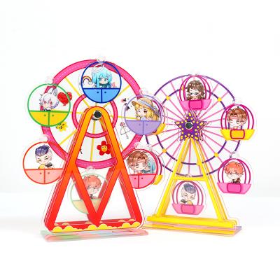 China Eco-Frendly New Technology Printed Gift Key Chain Acrylic Ferris Wheel for sale