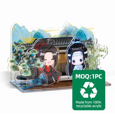 China Customized Clear Acrylic Anime Cartoon Standee Printed Wholesale OEM Acrylic Display Standee for sale