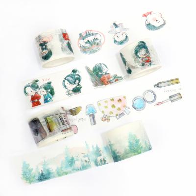 China Vograce waterproof high quality waterproof color printed self adhesive washi masking tape with your own design for sale