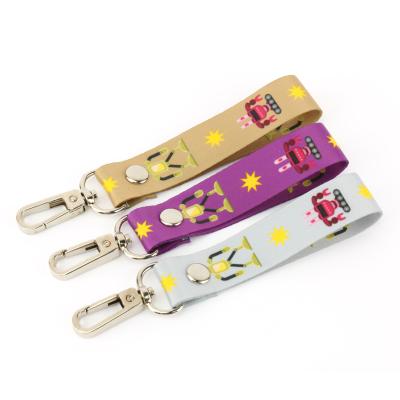 China Promotional Gift/Decoration Gift/Souvenirs Quality Sublimation Printed Card Holder Custom Woven Short Woven Polyester Cell Phone Neck Lanyard From China for sale