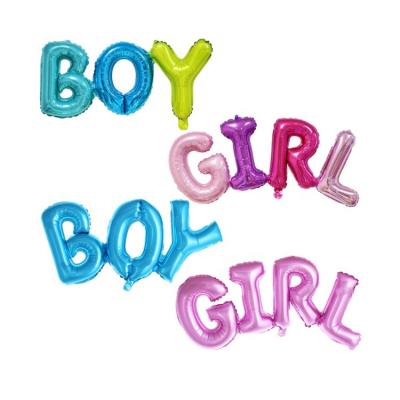 China 2020 Festival Various Stuff Hot Selling Baby Boy Girl Stand For Decoration Helium Foil Letter Balloon for sale