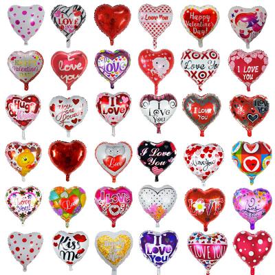 China Wholesale Festival Decoration Colorful Heart Party Decoration Alphabet Letter Flower Foil Wedding Foil Balloon For Valentine's Day for sale