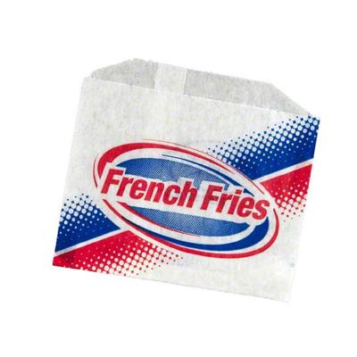 China Recyclable Wholesale Custom Printed Different Cookie Packaging Bag French Fries Hamburger Hamburger Wrapping Paper Paper Bags for sale