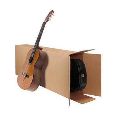 China Wholesale-Shipping-Boxes Recyclable Large Folding Styles Bike Gift Packing Cardboard Cardboard Board Guitar Shaped Corrugated Shipping Paper Box for sale