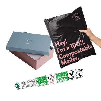 China Tearproof/Strong Adhesive/Opaque/Perfect Printing/Custom Sustainable Bio Degradable Eco Safety Poly Poly Degradable Postage Shipping Packaging Mailing Mailing Bag For Shoes Boxes for sale