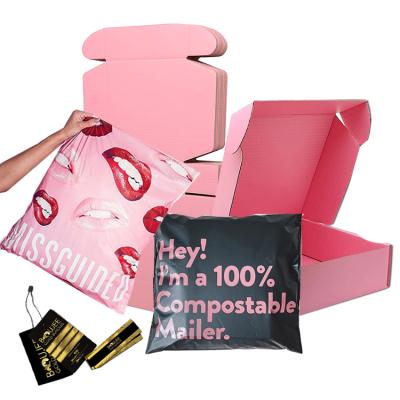 China Tearproof/Strong Adhesive/Opaque/Perfect Printing/Safety Wholesale Custom Biodegradable Factory Based Polymailer Industrial/Home Compostable Polybag Mailers Mailing Bags for sale