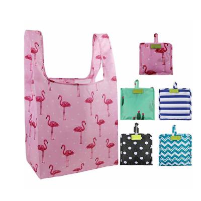 China Eco-friendly Printing 600 Denier Logo Sublimation Vietnam Promotion Nylon Polyester Collapsible Tote Bag for sale