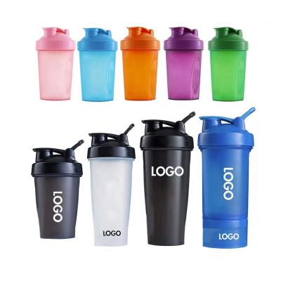 China Wholesale Private Label Logo Plastic Water Bottle Gym Mixer Custom Protein Shaker Water Bottle Viable for sale