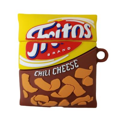 China Luxury 3D Chilli Cheese Case For Airpods 1 Box 2 Soft Earphone Filling Cover Device For Airpods pro for sale