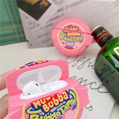 China Cute Luxury Bubble Gum Silicone 3D Case Wireless Headphone Case For AirPods 3 2 Earphone Protective Soft Case Sugar Cover For Airpods Pro for sale