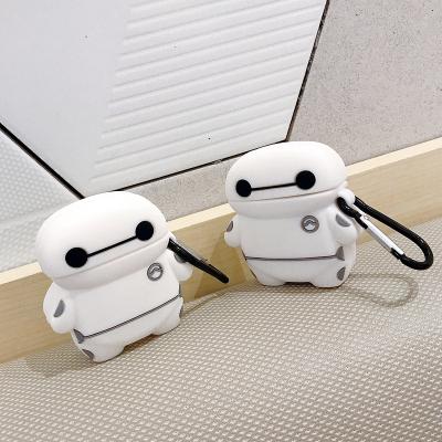 China For Baymax Cute 3D Kawaii Earphone Silicone Case For Apple Airpods 1 2 Earbuds Wireless Earphone Charging Box For Airpods pro for sale