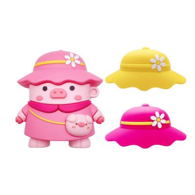 China For AirPods Pro For Airpods Pro Cute 3D Cartoon Flower Hats Hog Pig Earpods Case For Apple Airpods 1 2 3 Radio Earphone Protector Cover for sale