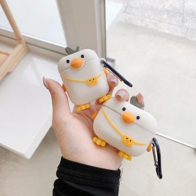 China For Airpods 1/2 For Airpods Case Pro Cute Silicone Earphone Earphone Case Duck Cartoon Cover For Wireless Airpods For Apple Airpods 2 for sale