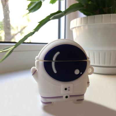 China For Airpods 1/2 3D Cartoon Space Cute Astronaut Protective Earphone Case For Airpods Pro Case Silicone Headphone Cover For Airpods 1 2 Funda Capa for sale