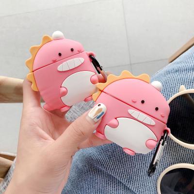 China For airpods 1/2 cute dinosaur 3D silicone case for AirPods2 wireless earphone cartoon soft cover for Airpods pro3 for sale