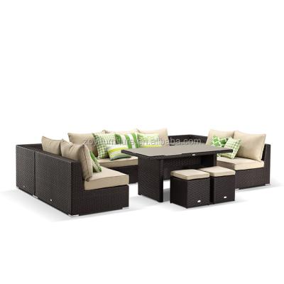 China Contemporary Outdoor Rattan Wicker Sofa Sets Patio Garden Furniture for sale