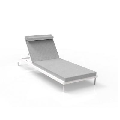 China Water Resistance Outdoor Commercial Aluminum Lounge Without Arm Pool Sun Lounger for sale