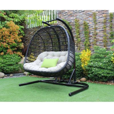 China UV Resistant High Quality All Weather Wicker Hanging Swing Chair for sale