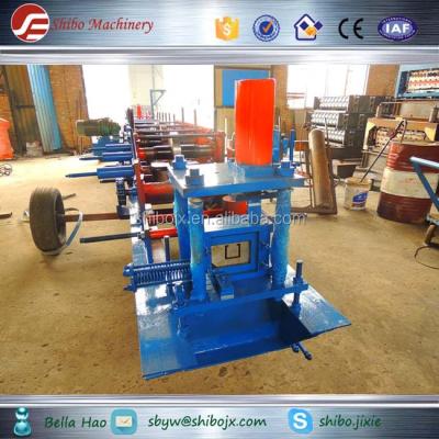 China Building material shops light steel metal frame drywall stud truss and U shaped light c track profile roll forming machine for sale