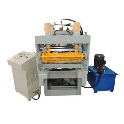 China Building Material Shops Metal Steel Sheet Backing Plate Leveling And Cutting Machine for sale