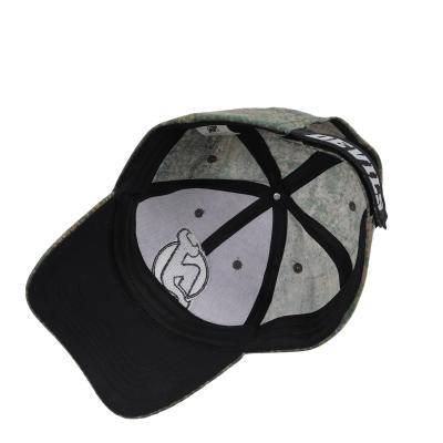 China Custom Made High Quality Patch JOINT Logo Camo Cotton Baseball Cap 6 Panel Embroidery for sale