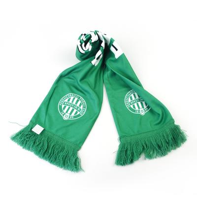 China Wholesale Custom Printed Polyester Soccer Scarf Football Fans Scarves Fleece Scarf for sale