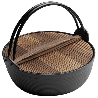 China Japanese outdoor cast iron stove cookware kitchen household round pan for sale for sale