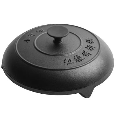 China Sustainable Uncoated Cast Iron Pancake Pan Old Fashioned Pancake Pan For Sale for sale