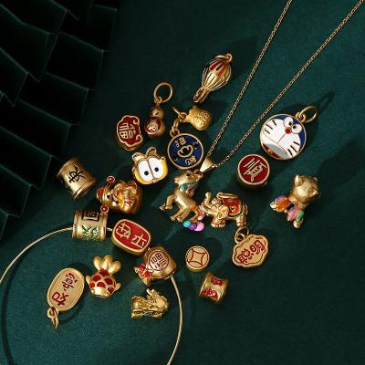 China FASHIONABLE cartoon jewelry pendants CHARMENT bracelets&bangle 925 sterling silver new jewelry gold jewelry necklaces custom pendant for sale