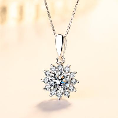 China TRENDY snowflake necklace set 925 sterling silver jewellry accessory for women wedding party gift fitted new jewelry necklaces for sale