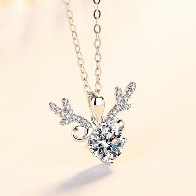 China Fawn Diamond TRENDY necklace 925 sterling silver jewellry accessory set for women party gift fitted new jewelry necklaces for sale