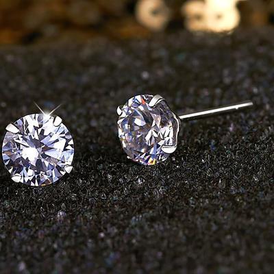 China TRENDY earrings 925 sterling silver jewelry for women wedding party gift jewellry accessory set four prong diamonds for sale