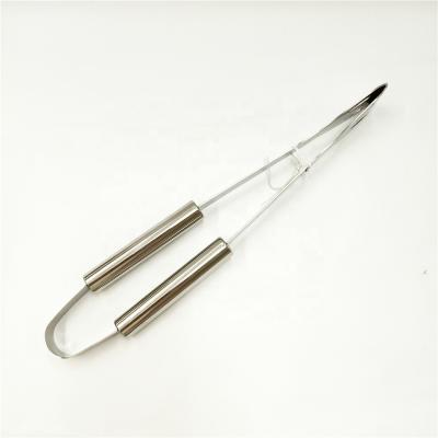 China Easily cleaned 430 stainless steel BBQ tongs / stainless steel handle for sale