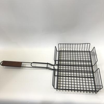 China Dustproof Non-stick Grill Mesh BBQ Grill Vegetable Basket for sale