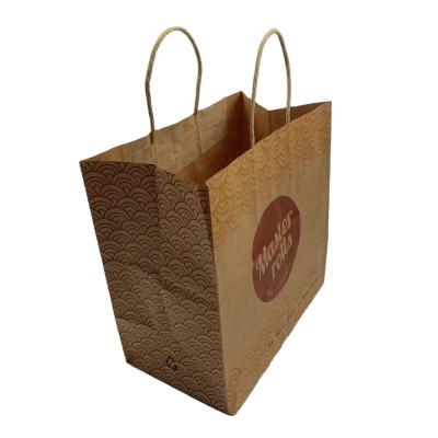 China Factory Price Recyclable Bottom Custom Colors Base Kraft Paper Bag With Your Logo for sale