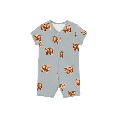 China Breathble Comfy New Style Baby Clothes Summer Baby Cartoon Shorts Sleeve Newborn Rompers for sale