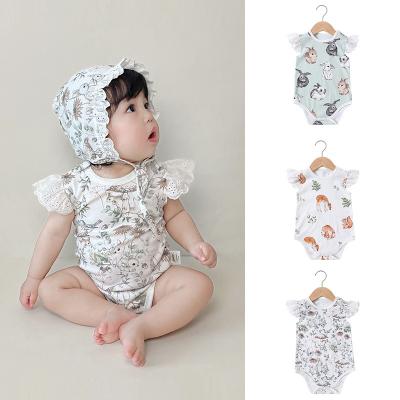 China Summer Breathble Baby Clothes Insti Babies Comfortable Wholesale High Quality Short Sleeve Rompers Newborn Baby Clothes for sale