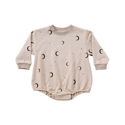 China Breathble Comfortable New 2023 Spring And Summer Baby Onesies Floral Print Long Sleeve Triangle Korean Baby Clothes for sale