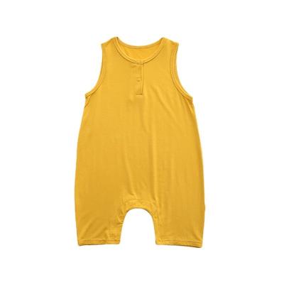 China Breathble Comfortable 2023 Customized New Baby Onesies Vest Light Modal Ice Silk Breathable Suit Toddler Toddler Wear For Baby for sale