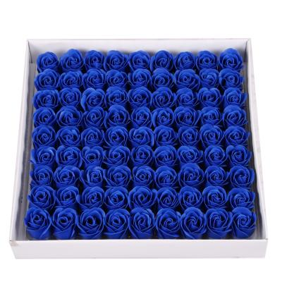 China Eco-friendly 81pcs Artificial Soap Flower Single Box Gift Eco-friendly Roses Head For Valentine's Day for sale